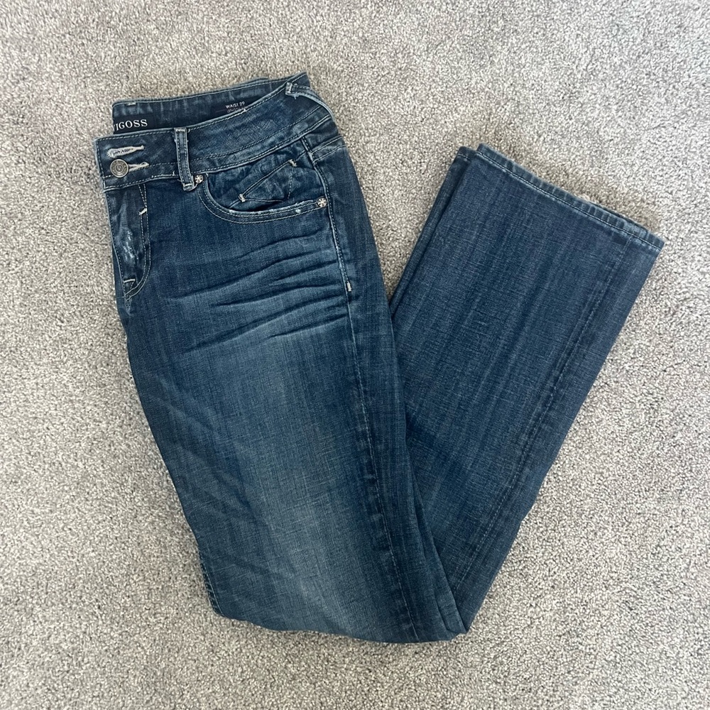 Vigoss Woman’s 29 Inch Waist Dark Blue Denim Bootcut Jeans